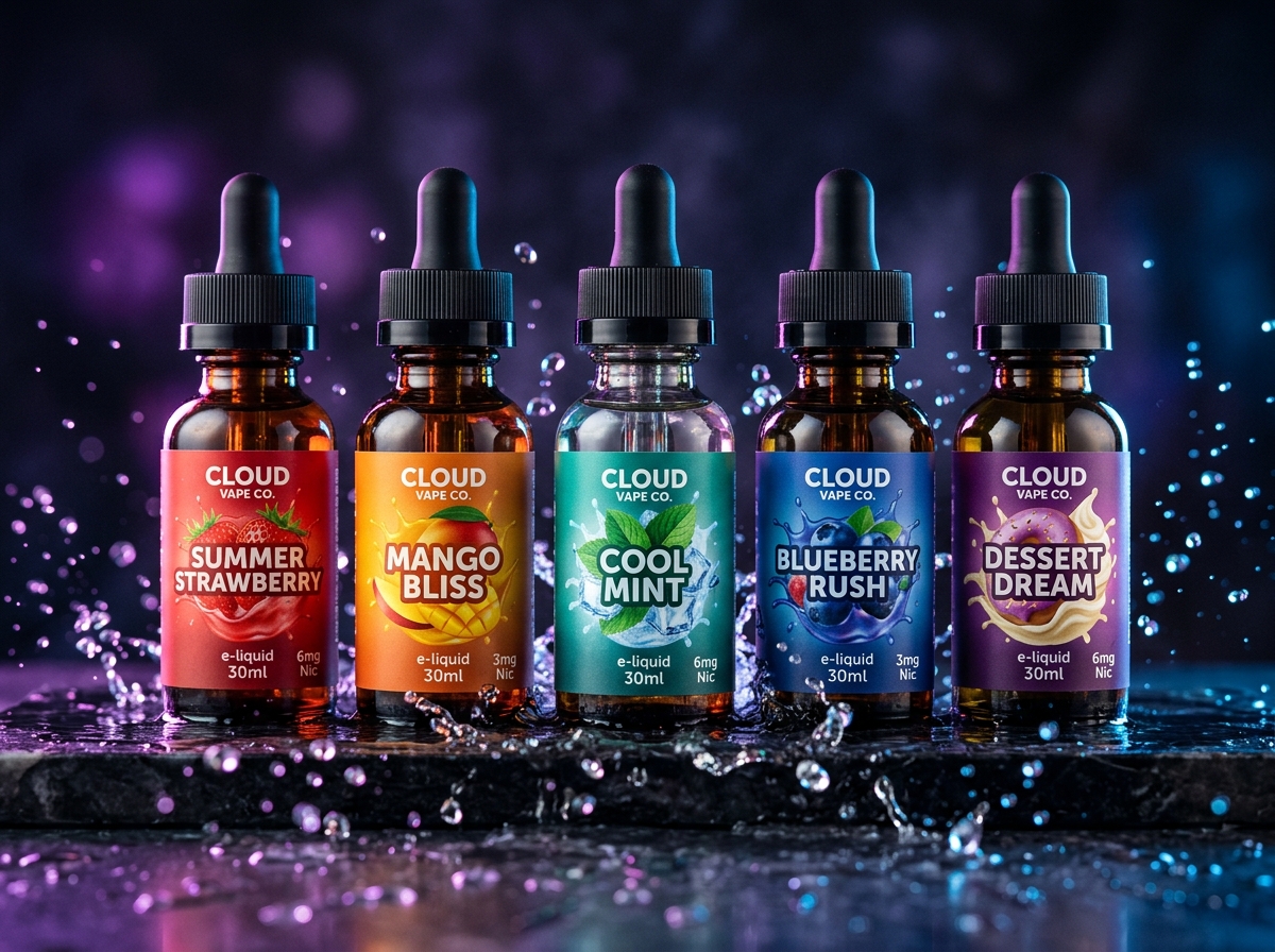 Premium vape juices and salts selection
